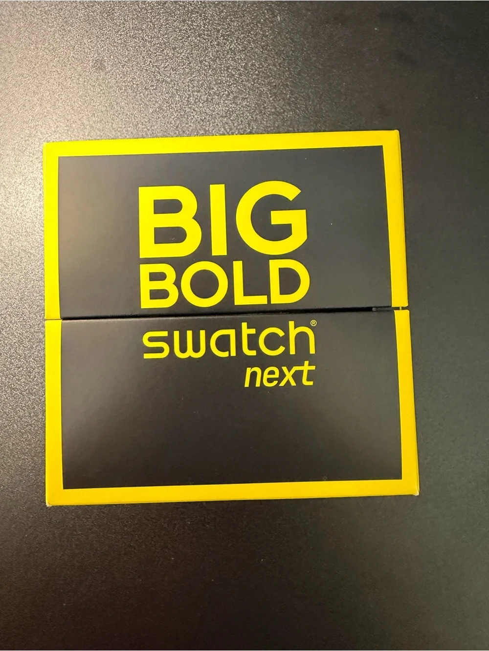 Swatch Black Silicone Skeleton Dial Watch with Gold Accents Bioceramic